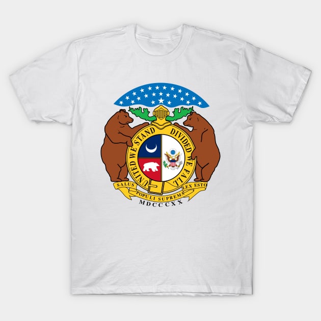 Seal of Missouri T-Shirt by Flags of the World